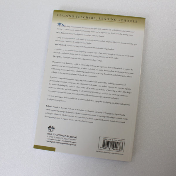 Supporting the Emotional Work of School Leaders (Leading Teachers Leading Schools Series) by Harris Belinda ISBN: 9780761944683 - Image 4