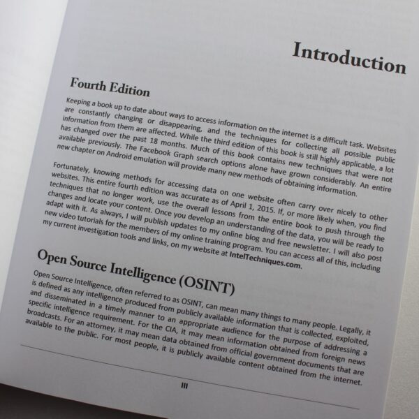 Open Source Intelligence Techniques: Resources for Searching and Analyzing Online Information  ISBN: 9781508636335 - Image 3