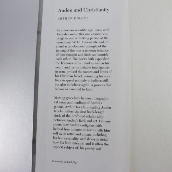 Auden and Christianity by Arthur Kirsch ISBN: 9780300108149 - Image 3