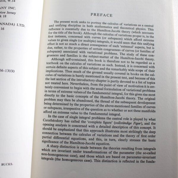 Hamilton-Jacobi Theory in the Calculus of Variations: Its Role in Mathematics and Physics  ISBN: 9780442070991 - Image 3