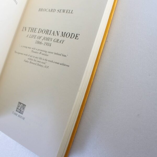 In the Dorian Mode: Life of John Gray 1866-1934 by Brocard Sewell ISBN: 9780907018186 - Image 3