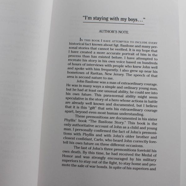 I'm Staying with My Boys: The Heroic Life of Sgt. John Basilone USMC book by Jim Proser Jerry Cutter ISBN: 9780975546109 - Image 3