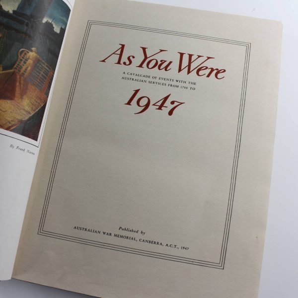 As You Were: 1947 book by Raymond Omalley ISBN: - Image 2