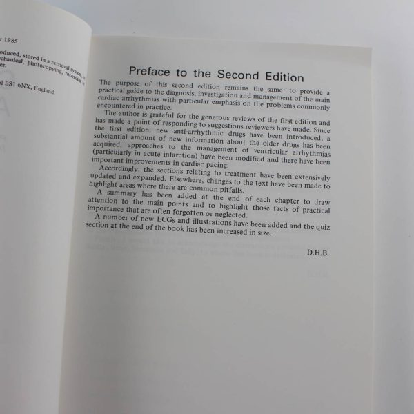 Cardiac Arrhythmias: Practical Notes on Interpretation and Treatment book by David H. Bennett ISBN: 9780723608455 - Image 2