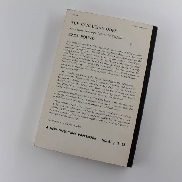 The Confucian Odes: The Classic Anthology Defined By Confucius book by Ezra Pound ISBN: - Image 4