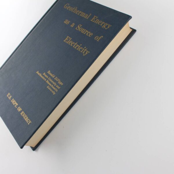 Geothermal Energy as a Source of Electricity: A Worldwide Survey of the Design and Operation of Geothermal Power Plants book by Ronald Dipippo ISBN: 9780894991530 - Image 3