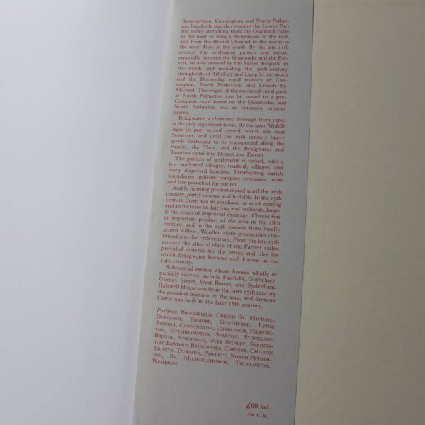 A History of the County of Somerset  Andersfield Cannington and North Petherton Hundreds  book by R. W. Dunning ISBN: 9780197227800 - Image 2