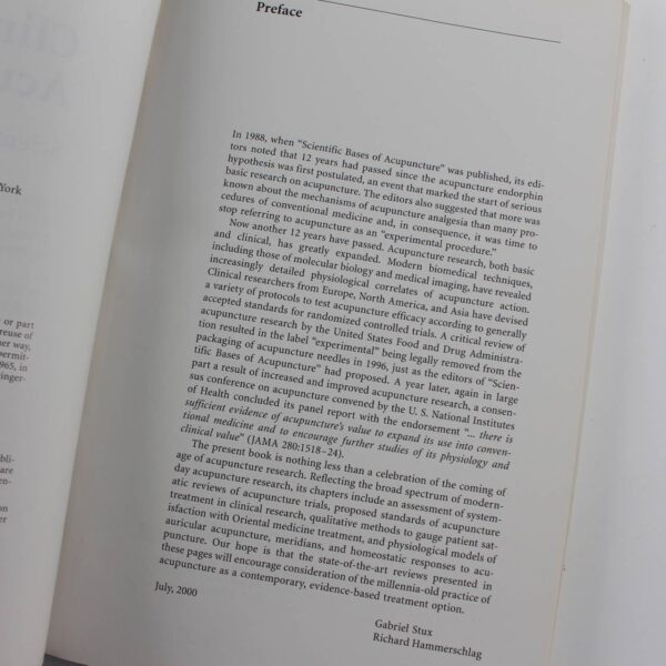 Clinical Acupuncture: Scientific Basis book by Gabriel Stux Richard Hammerschlag Alternative Medicine ISBN: 9783540640547 - Image 2