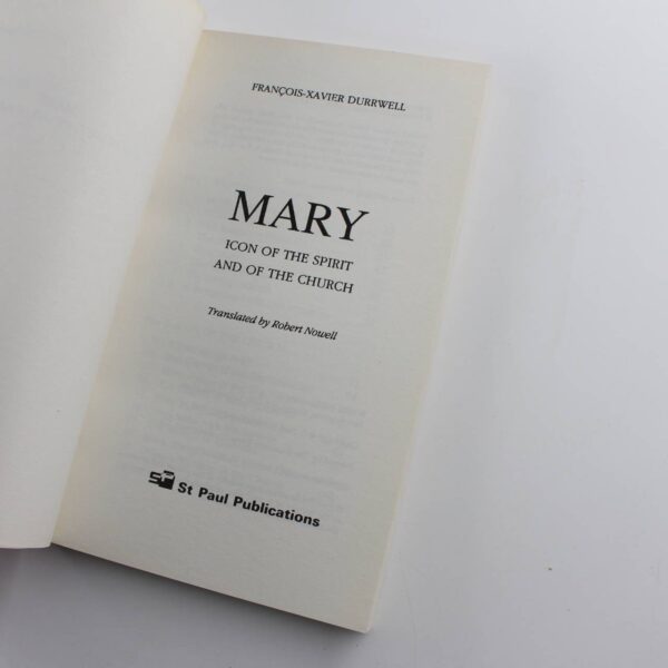 Mary: Icon of the Spirit Icon of the Church book by F.X. Durrwell  ISBN: 9780854393640 - Image 2