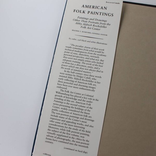 American Folk Paintings: The Abby Aldrich Rockefeller Folk Art Center series book by Beatrix T. Rumford  ISBN: 9780821216200 - Image 2