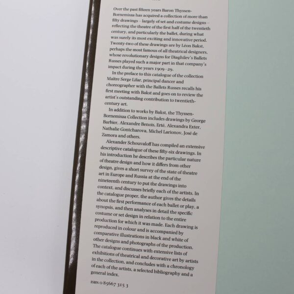 Set and Costume Designs for Ballet and Theatre: The Thyssen-Bornemisza Collection book by Alexander Schouvaloff  ISBN: 9780856673153 - Image 3