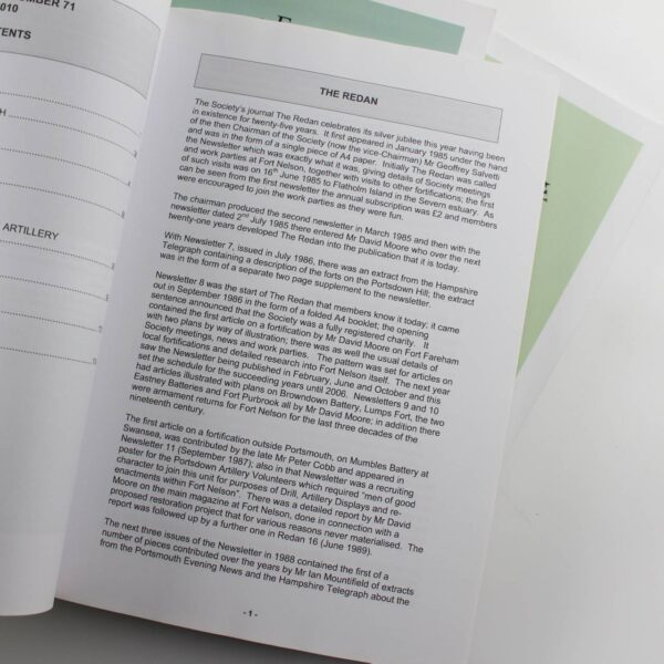 Palmerston Forts Society The Redan Set of 3 books. No 71. No73. No 72 book by Palmerston Forts Society Journal ISBN: - Image 3