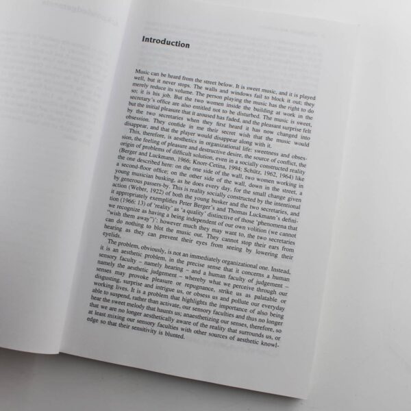 Organization and Aesthetics book by Antonio Strati  Socially Constructs ISBN: 9780761952398 - Image 3