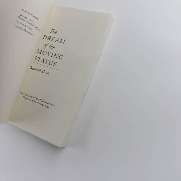 The Dream of the Moving Statue book by Kenneth Gross  Sculpture ISBN: 9780271029009 - Image 2