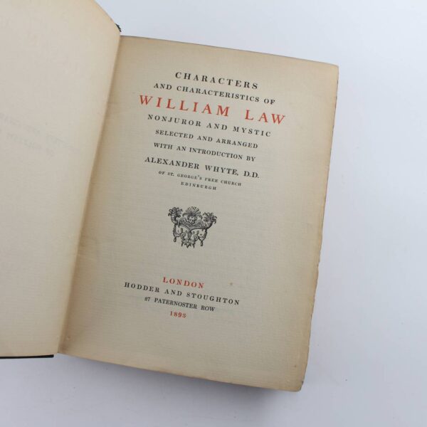 Characters and Characteristics of William Law: Nonjuror and Mystic 1893 book by Hodder Stoughton  ISBN: 9781016385671 - Image 2