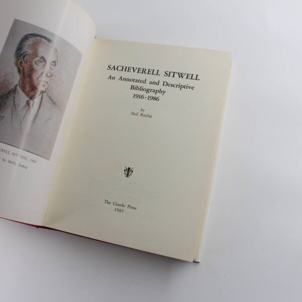 Sacheverell Sitwell: An annotated and descriptive bibliography 1916-1986 book by Neil RITCHIE   ISBN: - Image 3