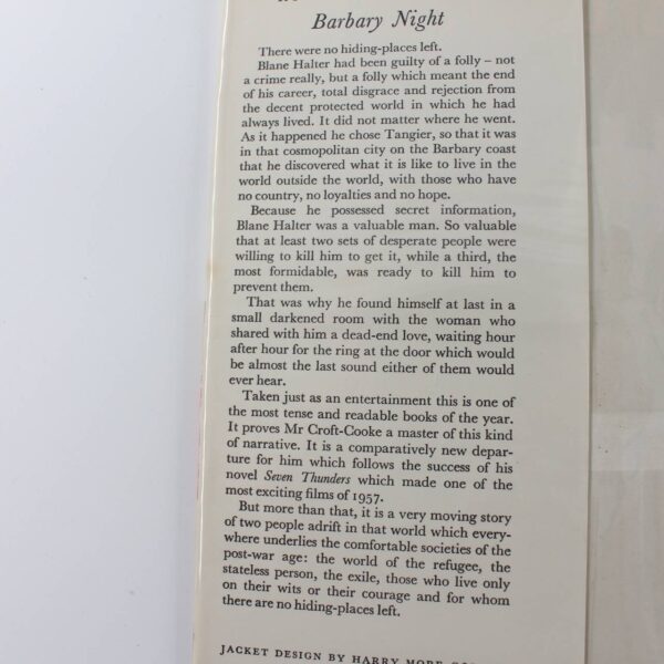 Barbary Night 1958 book by Rupert Croft-Cooke  ISBN: - Image 2