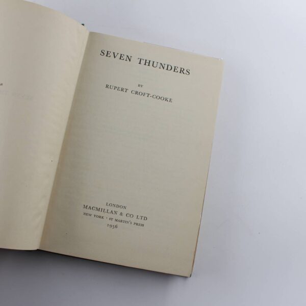 Seven Thunders 1956 book by Rupert Croft-Cooke  ISBN: - Image 3