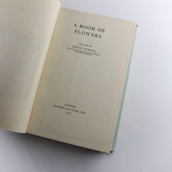 A Book of Flowers 1952 First Edition book by Edith Sitwell  ISBN: - Image 2