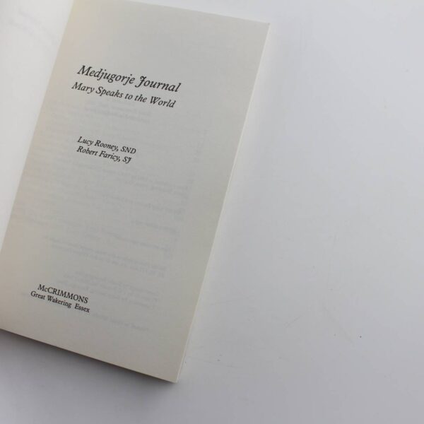 Medjugorje Journal: Mary Speaks to the World book by Robert Faricy Lucy Rooney  Religion & Spirituality ISBN: 9780855973988 - Image 2