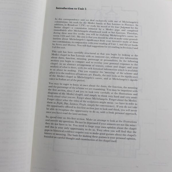 Michelangelo in Florence 1516-34 Raphael and the Transfiguration Arts a third level course art in Italy 1480-1580 book by Catherine E. King  ISBN: 9780335075034 - Image 3