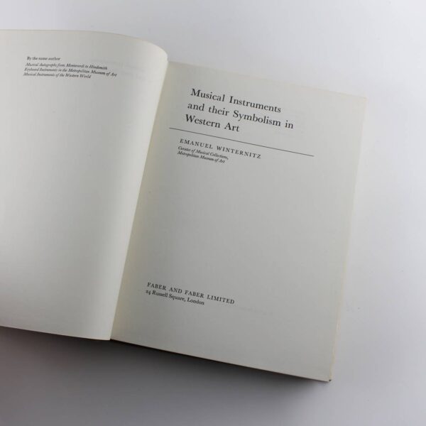 Musical Instruments and Their Symbolism in Western Art: Studies in Musical Iconology book by Emanuel Winternitz   ISBN: 9780300023244 - Image 2