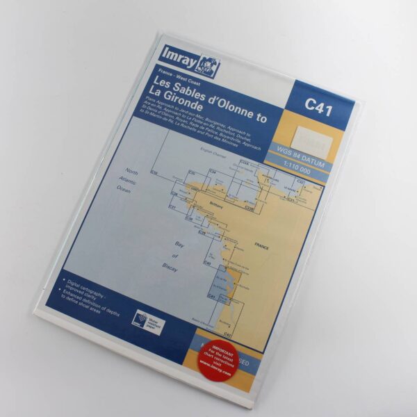 Imray Chart C41: Les Sables d'Olonne to La Gironde: C Charts book by Imray  ISBN: 9781846230295