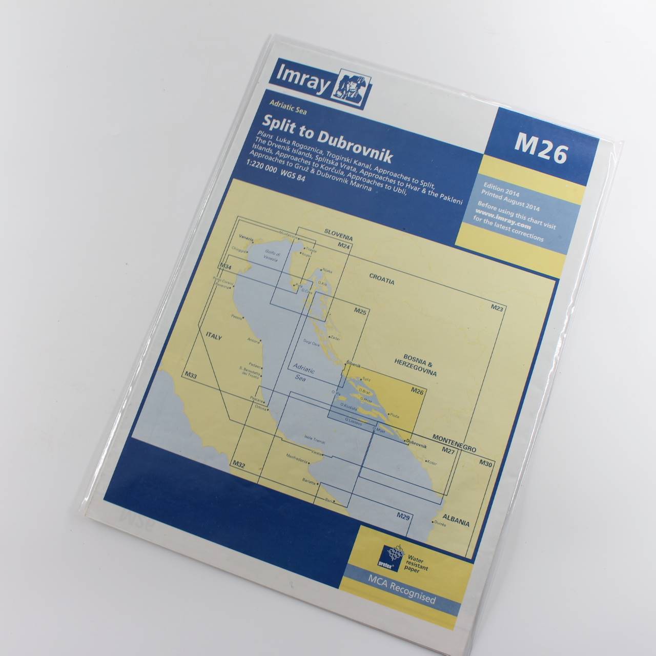 Imray Chart M26: Split to Dubrovnik book by Imray  ISBN: 9781846236303