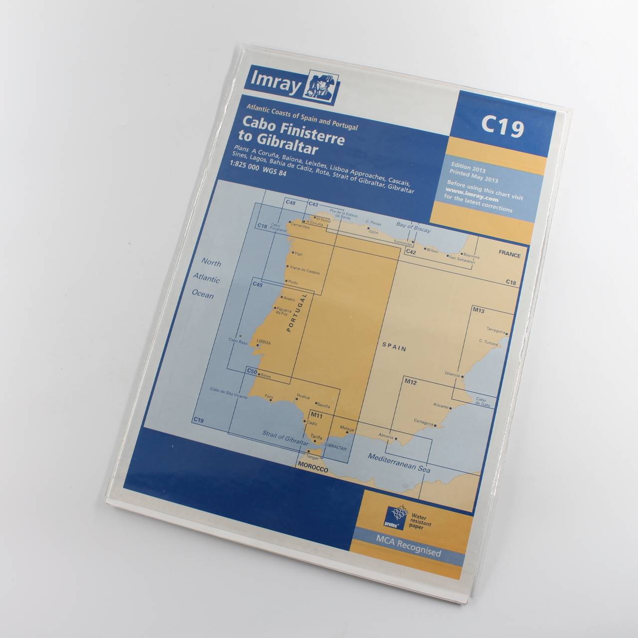 Imray Chart C19: Cabo Finisterre to Gibraltar book by Imray  ISBN: 9781846235498