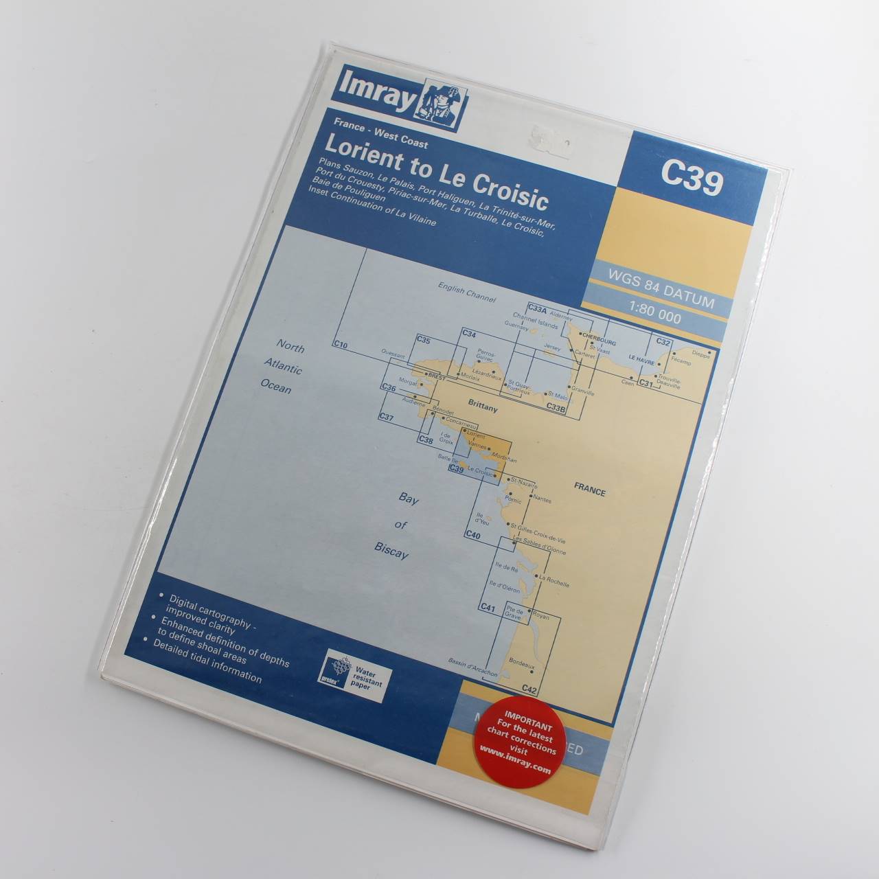 Imray Chart C39: Lorient to Le Croisic: C Series book by Imray  ISBN: 9781846230899