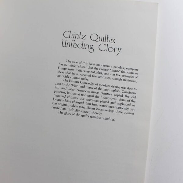 Chintz Quilts: Unfading Glory book by Lacy Folmar Betty Jo Shiell Bullard Shelburne Museum ISBN: - Image 2