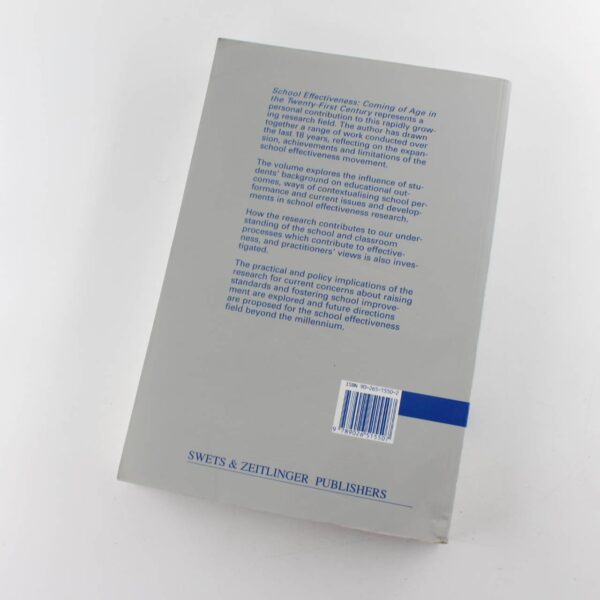 School Effectiveness: Coming of Age in the Twenty-First Century: Contexts of Learning book by Pamela Sammons  ISBN: 9789026515507 - Image 4