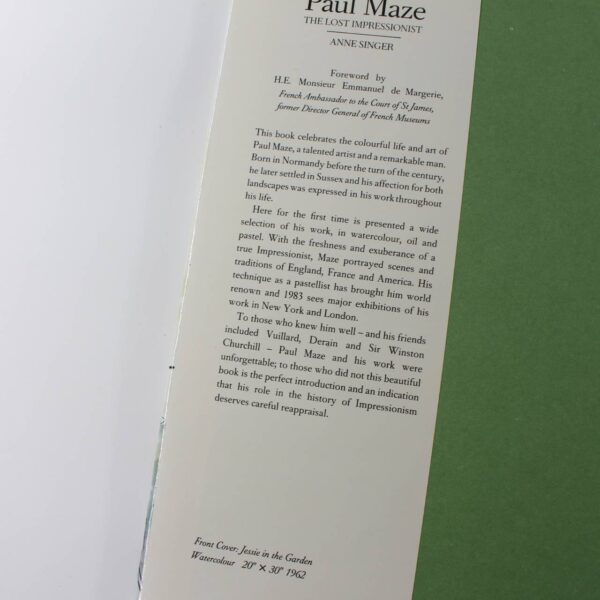 Paul Maze: The Lost Impressionist book by Anne Singer   ISBN: 9780906053485 - Image 2