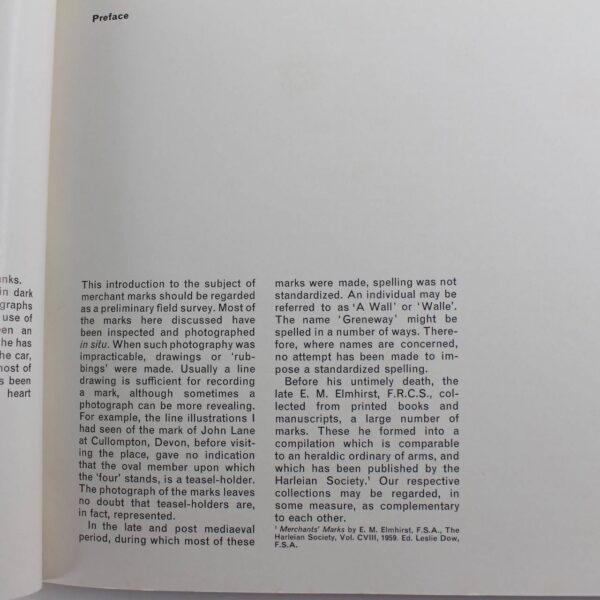 English merchants marks : a field survey of marks made by merchants and tradesmen in England between 1400 and 1700 book by F A Girling  ISBN: - Image 4