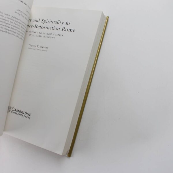 Art and Spirituality in Counter-Reformation Rome: The Sistine and Pauline Chapels in S. Maria Maggiore book by Steven F. Ostrow   ISBN: 9780521470315 - Image 3