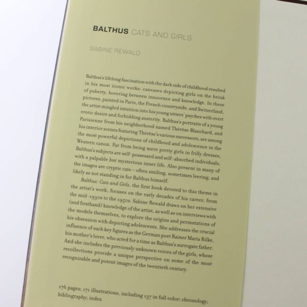 Balthus: Cats and Girls book by Sabine Rewald  ISBN: 9780300197013 - Image 2