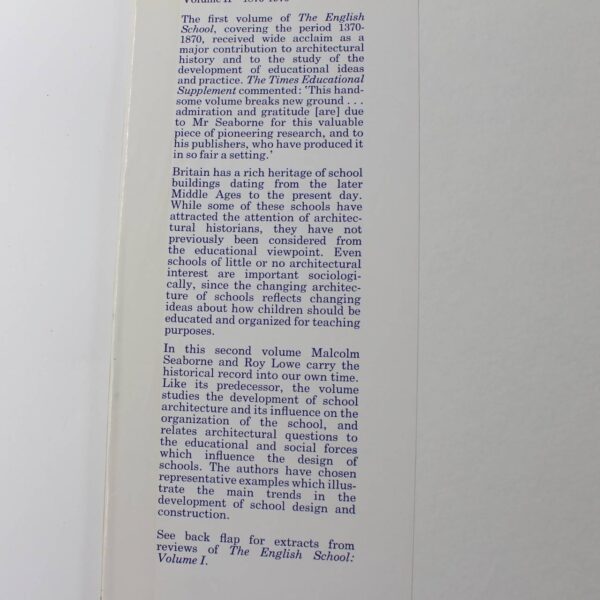 The English School: Its Architecture And Organization. Volume II 1870-1970 book by Roy Lowe Malcolm Seaborne  ISBN: - Image 4