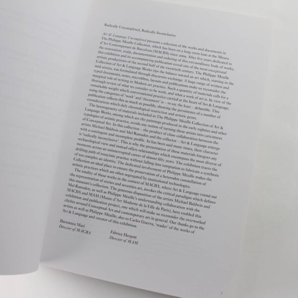 Art & Language Uncompleted: The Philippe M?aille Collection book by Charles Guerra Metthew Jesse Jackson Bartomeu Mari  ISBN: 9788492505524 - Image 3