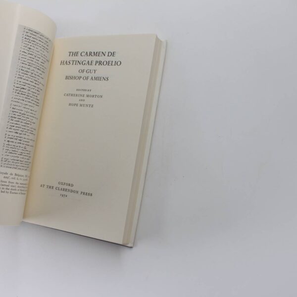 The Carmen de Hastingae Proelio of Guy Bishop of Amiens: Oxford Medieval Texts book by Bishop of Amiens Guy   ISBN: 9780198207580 - Image 2