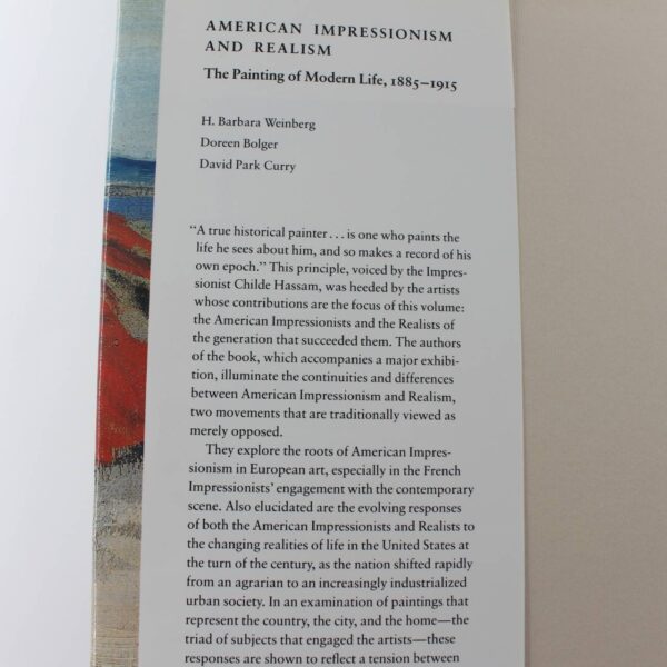 American Impressionism and Realism: The Painting of Modern Life 1885-1915 book by Barbara H. Weinberg  ISBN: 9780870997006 - Image 2