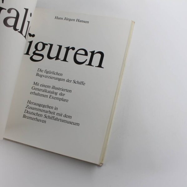 Galionsfiguren book by Hans Jurgen Hansen  ISBN: 9783797911186 - Image 2