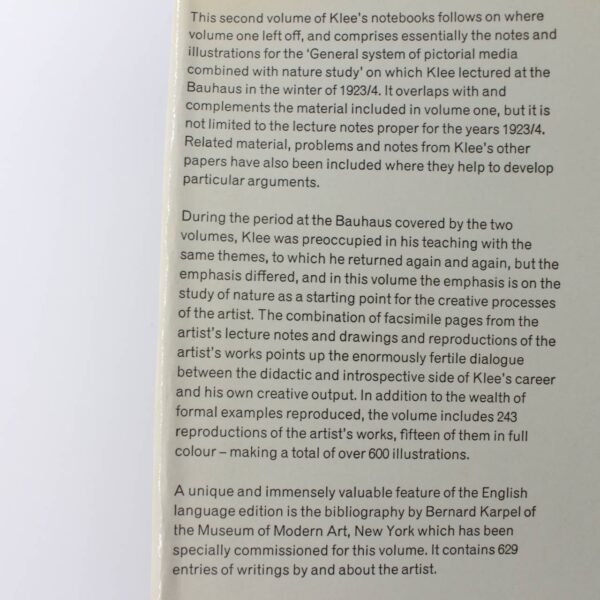 Paul Klee: Notebooks Volume 2: The Nature of Nature book by Paul Klee  ISBN: 9780815000402 - Image 2