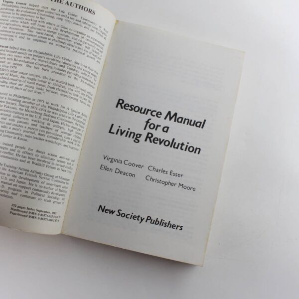 Resource Manual for a Living Revolution book by Virginia Coover  ISBN: 9780865710085 - Image 2