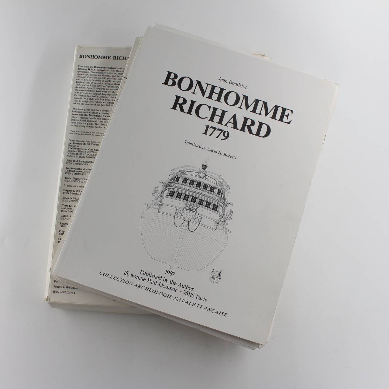 The Bonhomme Richard 1779 book by Jean Boudriot  ISBN: 9782903178192