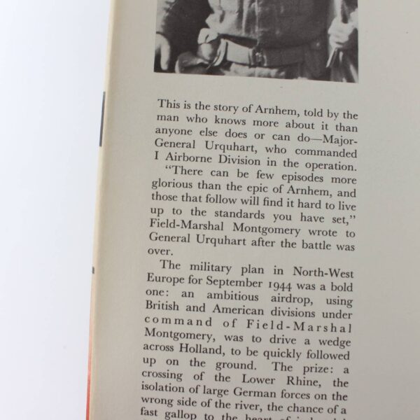 Arnhem Major-General R.E.Urquhart C.B D.S.O 1958 book by R. E. Urquhart  ISBN: - Image 2