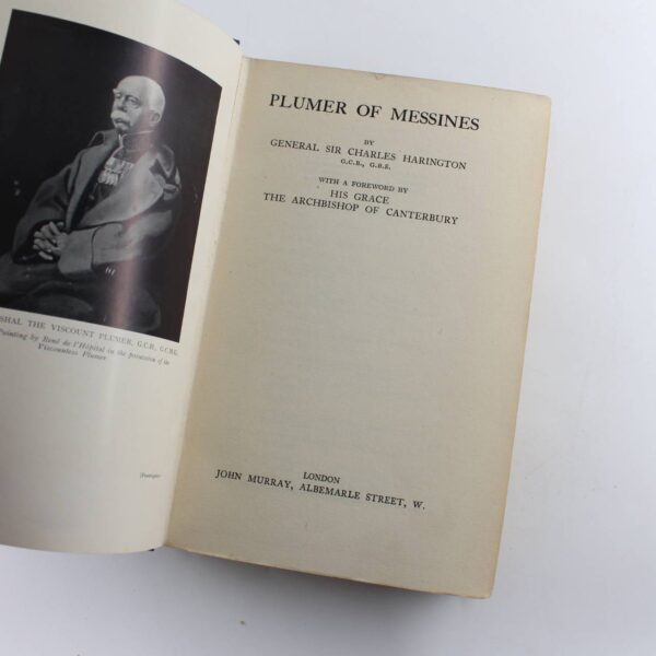 Plumer of Messines book by Gen. Sir Charles Harington  ISBN: - Image 2