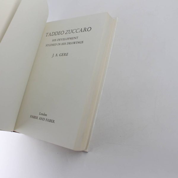 Taddeo Zuccaro: His Development Studied in His Drawings book by John A. Gere  ISBN: 9780226288215 - Image 2