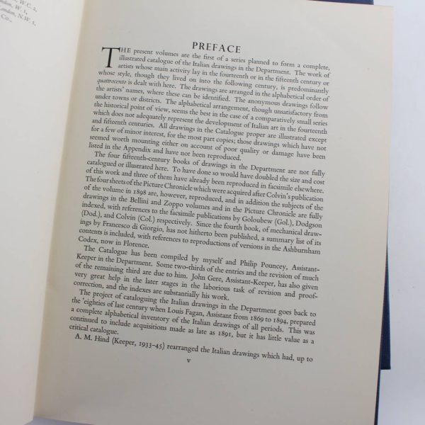 Italian Drawings in the Department of Prints and Drawings in the British Museum. The fourteenth and fifteenth Centuries. Catalogue: 2 Volumes book by A. E. Popham Philip Pouncey  ISBN: - Image 4