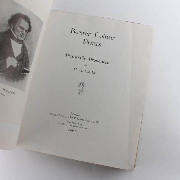 Baxter Colour Prints Pictorially Presented book by H. G. Clarke  ISBN: - Image 2