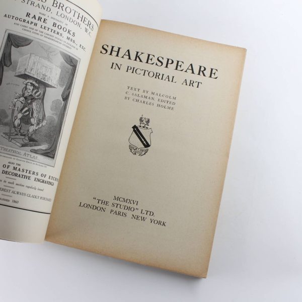 Shakespeare in Pictorial Art book by Malcolm C. Salaman Charles Holme  ISBN: - Image 2